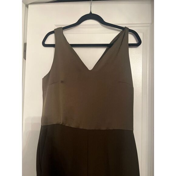 NWT Banana Republic Green Silk Jumpsuit with pockets size 10 - Picture 6 of 6